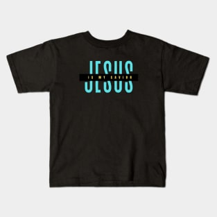 Jesus Is My Savior | Christian Typography Kids T-Shirt